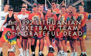 Lithuanian Basketball team in tie-dye uniforms
