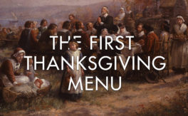 the First Thanksgiving Menu