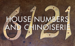 House Numbers & Chinoiserie