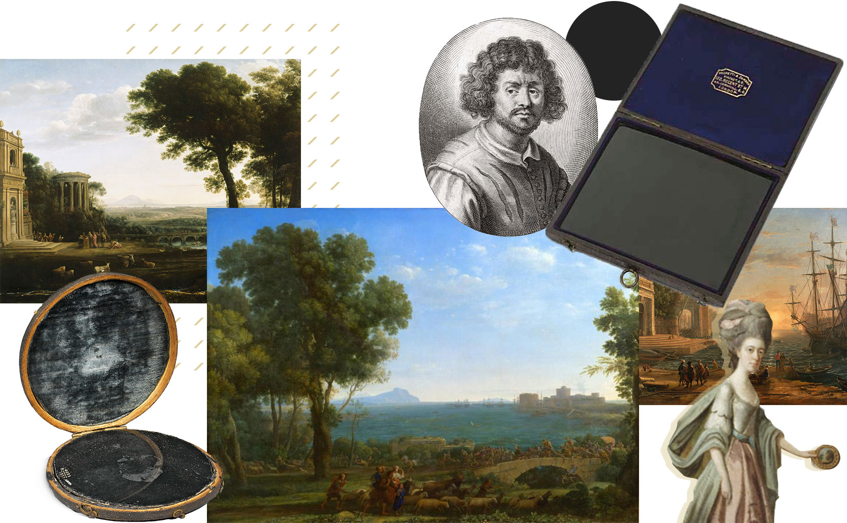 Claude glass got it's name from the soft light landscapes of French painter Claude Lorrain