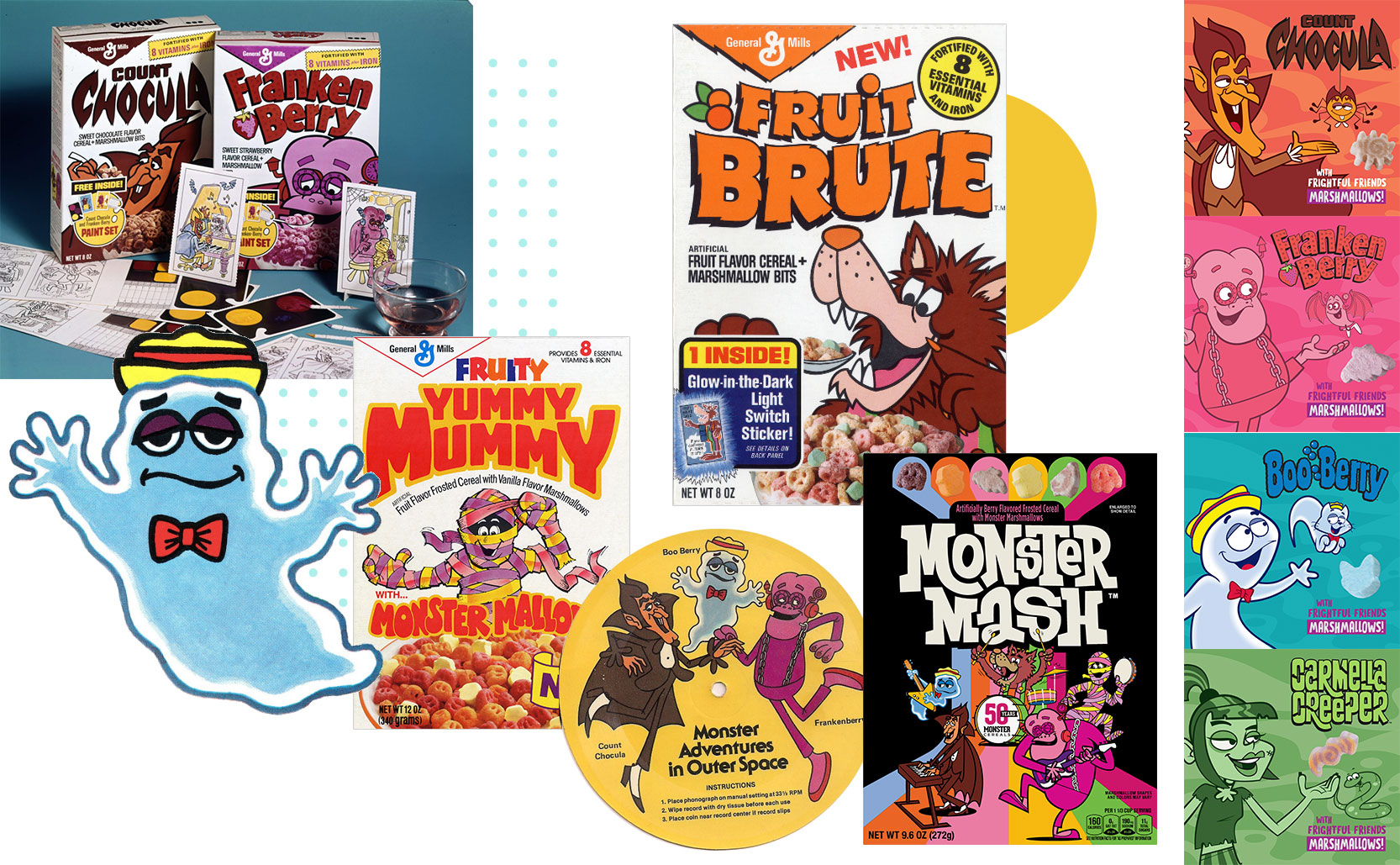 monster cereal collage