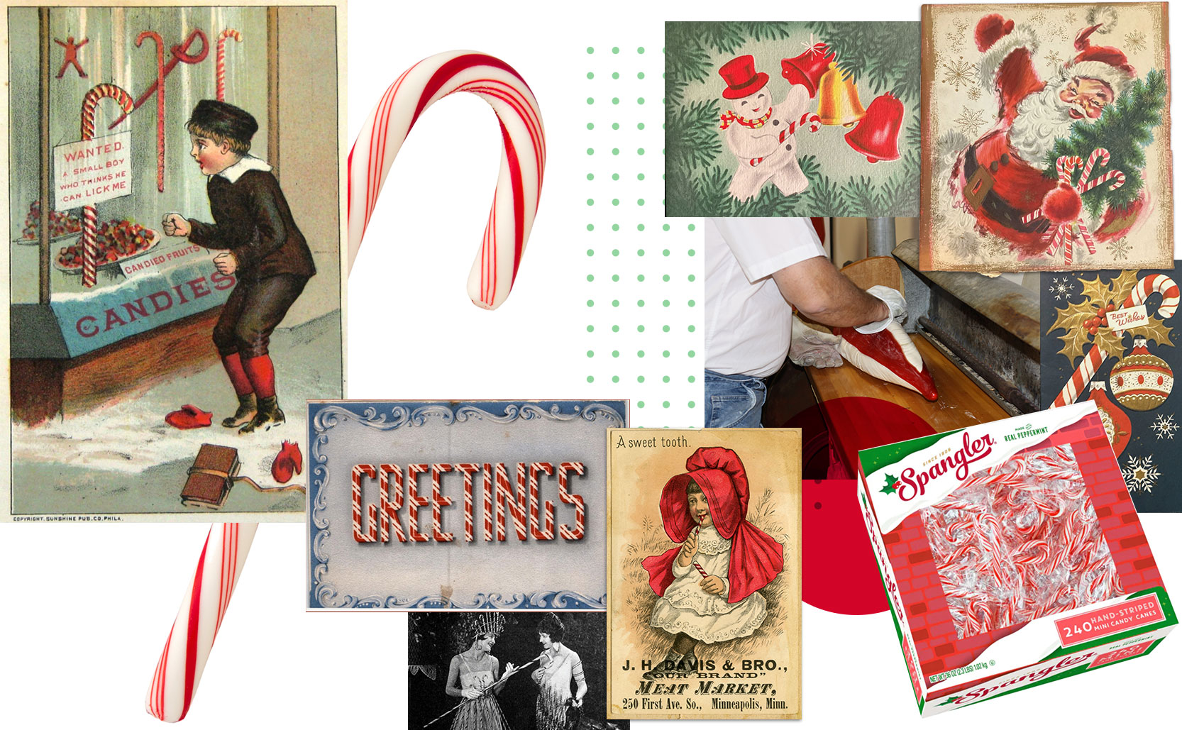 candy canes in popular media