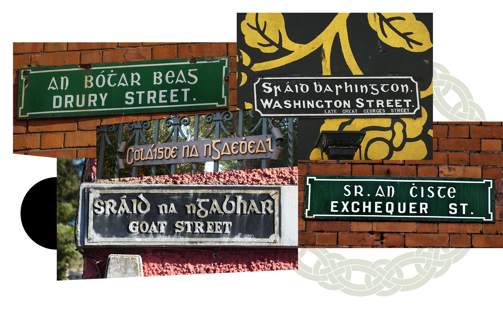 Gaelic type signage